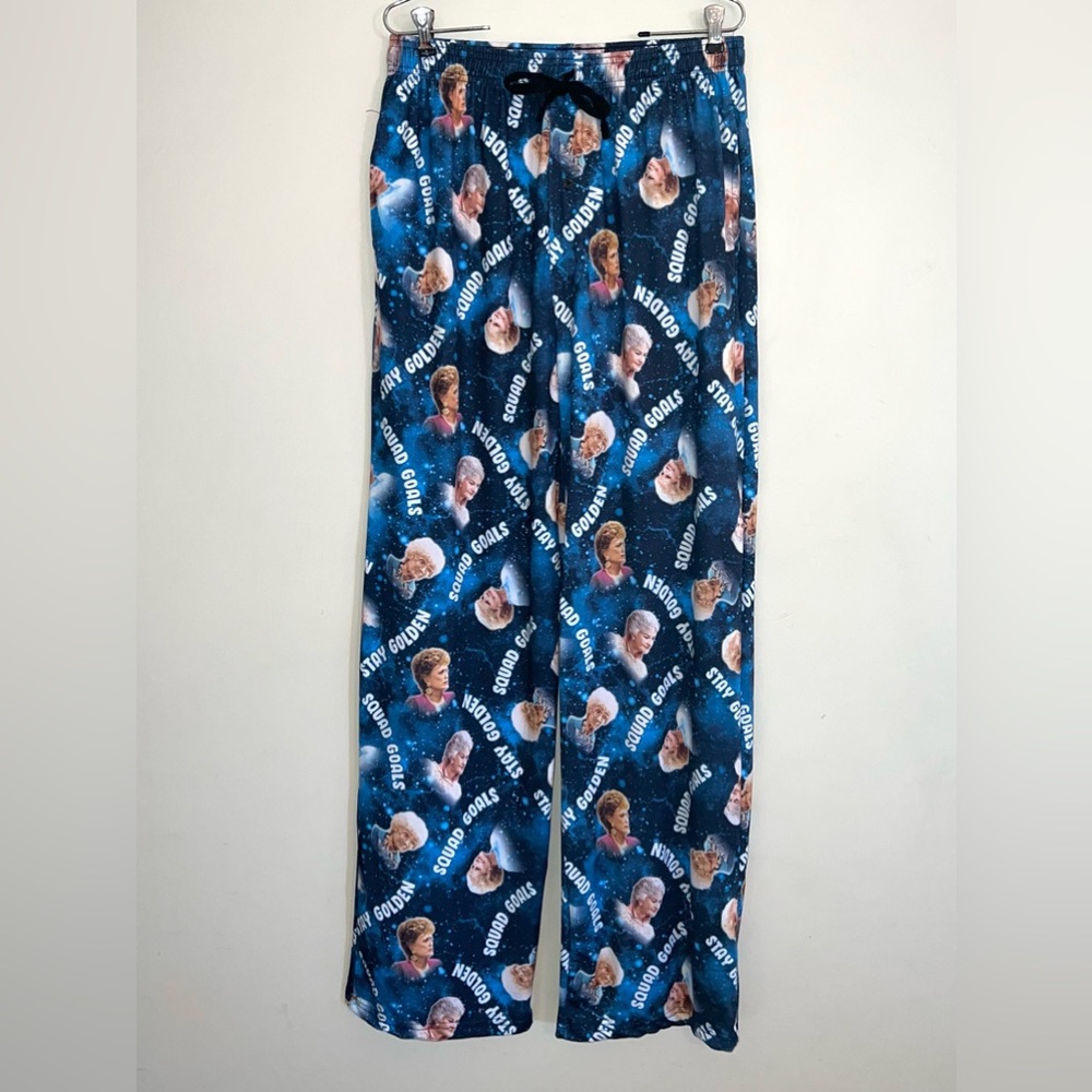 The Golden Girls Womens Squad Goals / Stay Golden Printed Pajama Pants Sz M